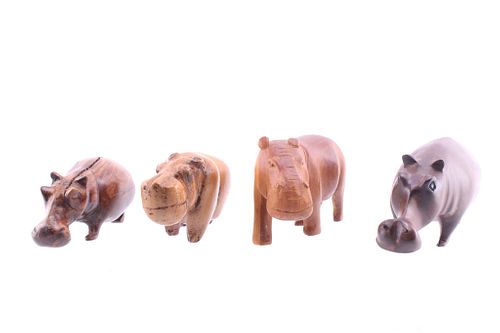 South African Leadwood Hippopotamus Collection