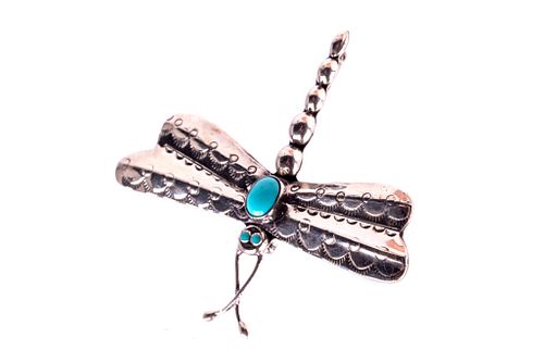 Armand American Horse Silver & Turquoise Dragonfly