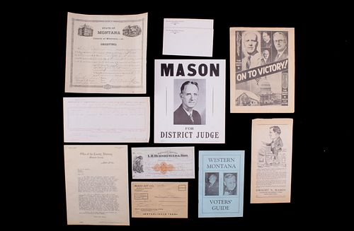 Dwight N. Mason & Old Montana Memorabilia
