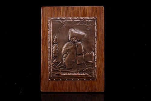Embossed Wooden Yellowstone Park Sign