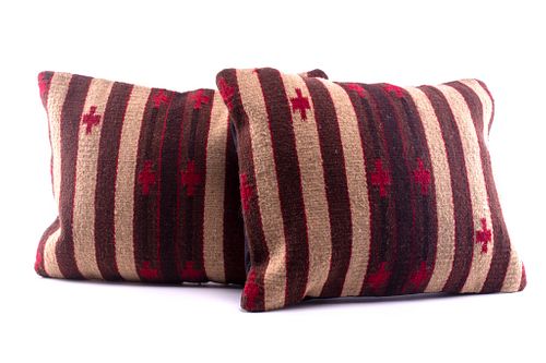 Tierra Crosses Wool Set of Two Pillows Luis Lazo