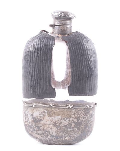 Gorham Sterling Silver Lizard Case Flask c.1865