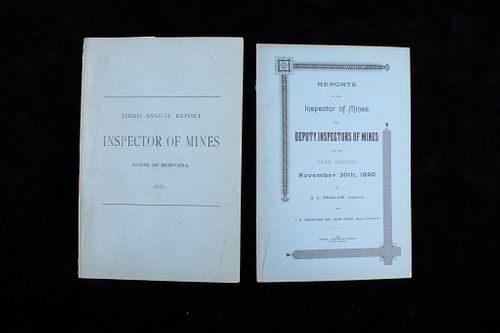 1890& 91 Annual Report Inspector Of Montana Mines