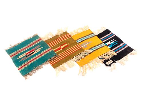 Zapotec Banded Americraft 100% Wool Sample Rugs