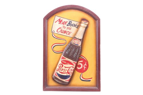 1950's Pepsi Cola "More Bounce to the Ounce" Sign
