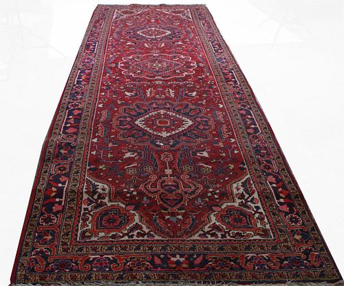 ANTIQUE HAND KNOTTED CAUCASIAN PERSIAN RUNNER