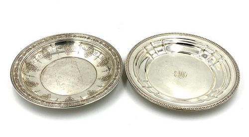 Two American Sterling Silver Trays