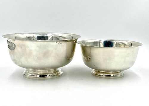 Two M.Fred Hirsch Company Sterling Revere Bowls