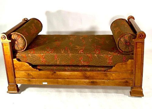 Continental Fruitwood Daybed, 19thc.