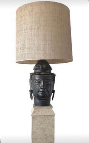 Vintage Frederick Cooper Buddha Head XL Lamp