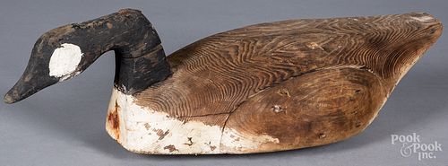 Carved Canada Goose decoy, early 20th c.