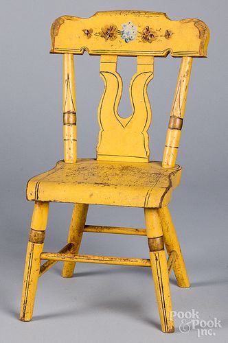 Pennsylvania painted child's chair, 19th c.