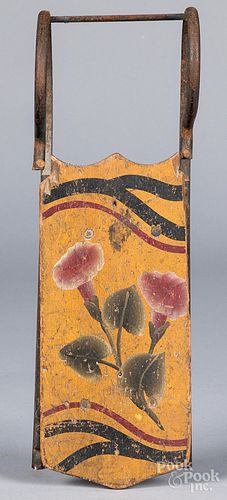 Miniature painted sled, late 19th c.