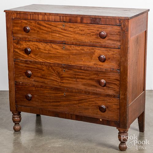 Pennsylvania Sheraton chest of drawers, 19th c