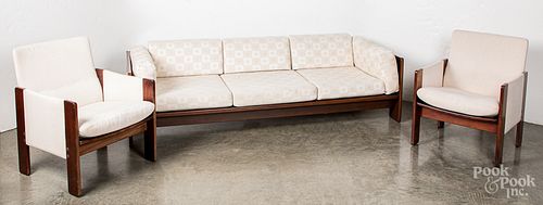 Cassina mid century living room suite, to include