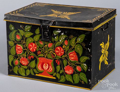 Large tin box, late 19th c.