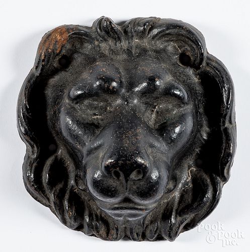 Cast iron lion mask, late 19th c.