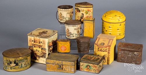 Collection of small tins