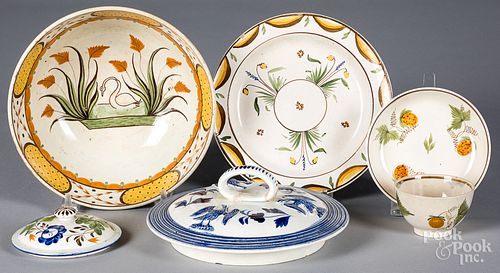 Group of pearlware porcelain, 19th c.