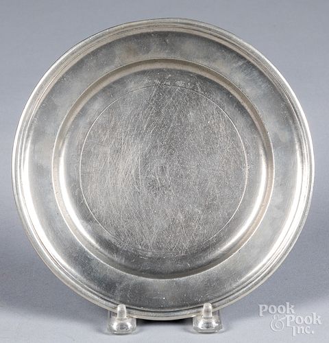 Middletown, Connecticut pewter plate, ca. 1775