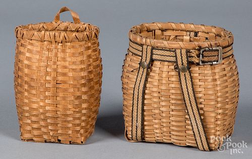 Pair of miniature splint pack baskets