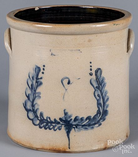 New Jersey eight-gallon stoneware crock, 19th c.