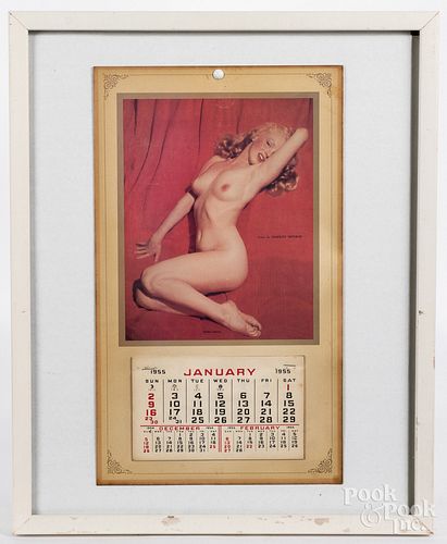 1955 Marilyn Monroe nude calendar