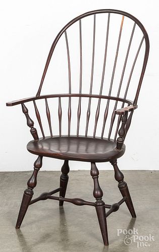 Reproduction hoopback Windsor armchair.