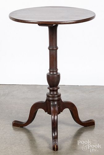 Federal style mahogany candlestand, late 19th c.