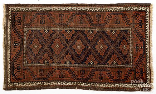 Beluch carpet, early 20th c., 5'1" x 3'.