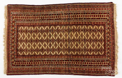 Turkoman carpet, ca. 1930, 5'7" x 3'8".
