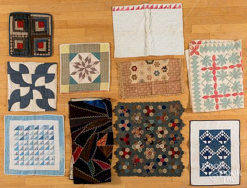 Group of doll and baby quilts, 19th and 20th c.