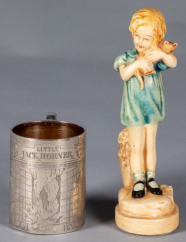 Gorham Little Jack Horner engraved child's mug