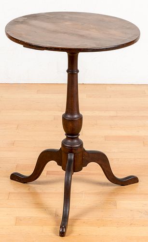 New England Federal cherry candlestand, ca. 1800