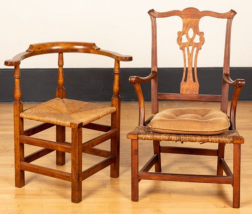 New England country Chippendale chairs