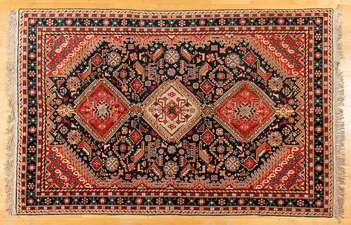 Chinese carpet in the Shiraz style, 9'4" x 6'.