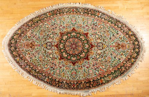 Contemporary Qom style carpet, 10'5" x 6'8".
