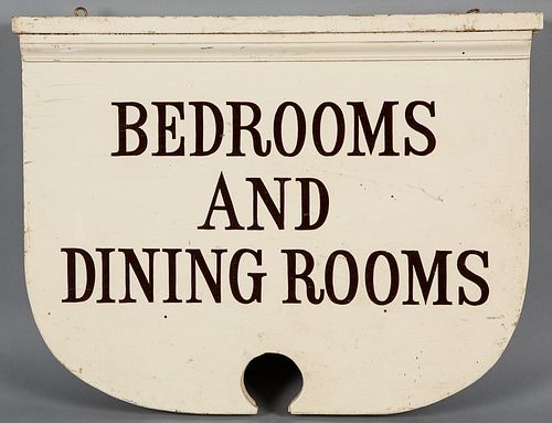 Double sided painted furniture advertising sign