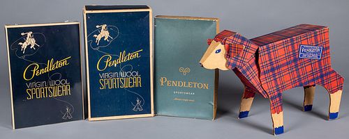 Group of Pendleton advertising items