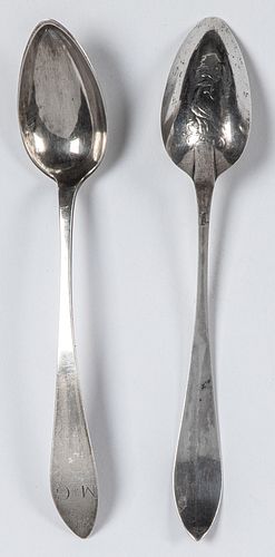 Lancaster, Pennsylvania silver bird back spoons