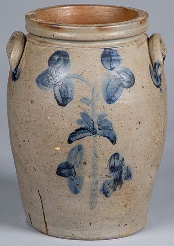 Maryland stoneware crock, 19th c.