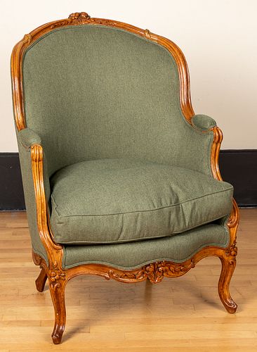 French fruitwood armchair, 19th c.