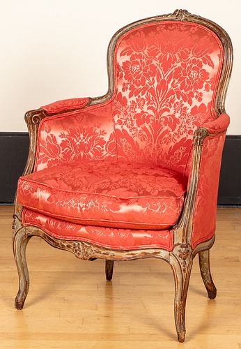 French painted armchair, 19th c.