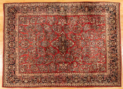 Sarouk carpet, ca. 1930, 12' x 9'.