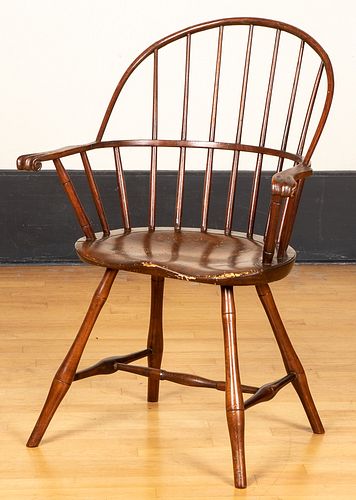 Sackback Windsor chair, ca. 1820.