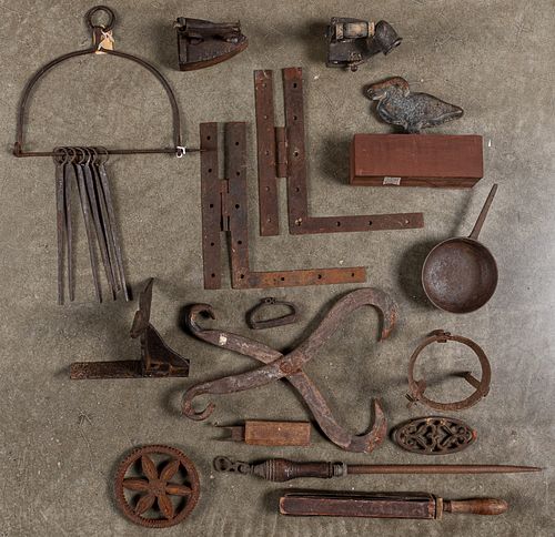 Group of miscellaneous iron, 19th and 20th c.