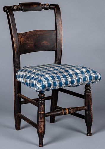Child's pillow back chair, 19th c.