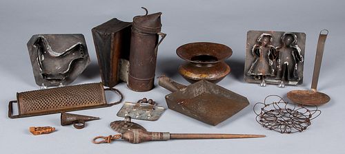 Miscellaneous tinware, 19th and 20th c.