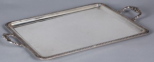 Continental silver tray