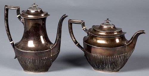 Fisher sterling silver teapot and coffee pot